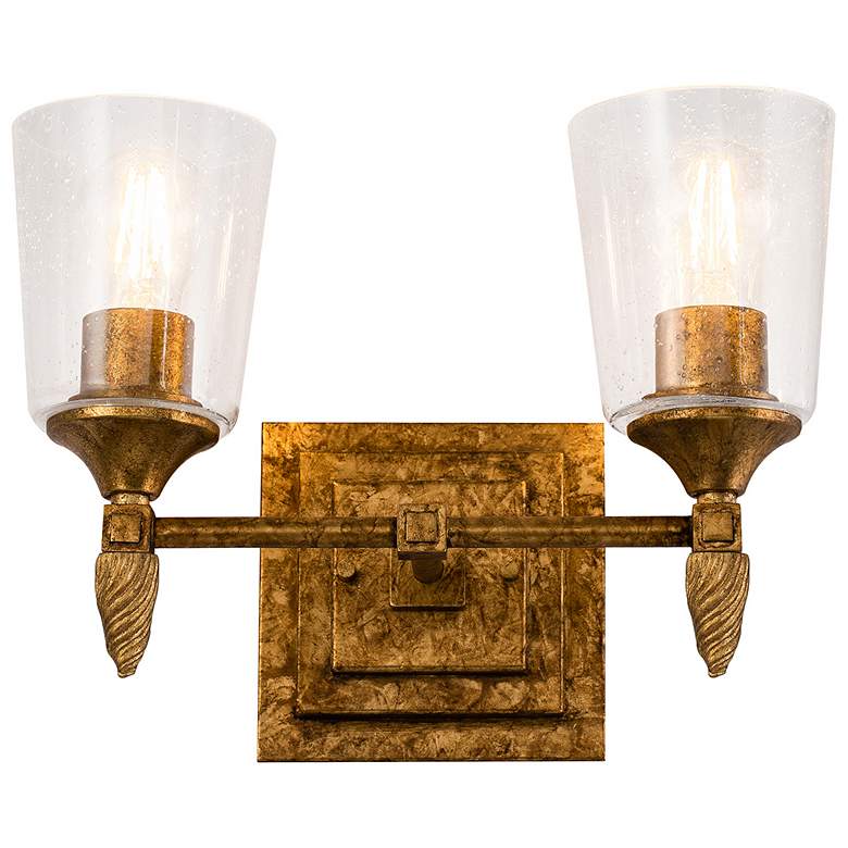 Image 1 Vetiver 2 Light Vanity Light In Gold