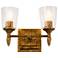 Vetiver 2 Light Vanity Light In Gold