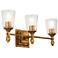 Vetiver 3 Light Vanity In Antique Gold
