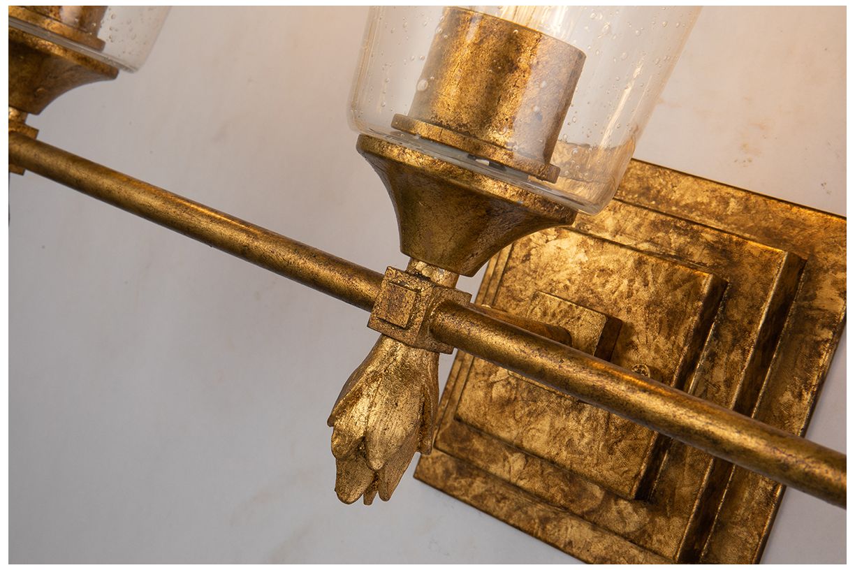 Image 2 Vetiver 3 Light Vanity In Antique Gold more views