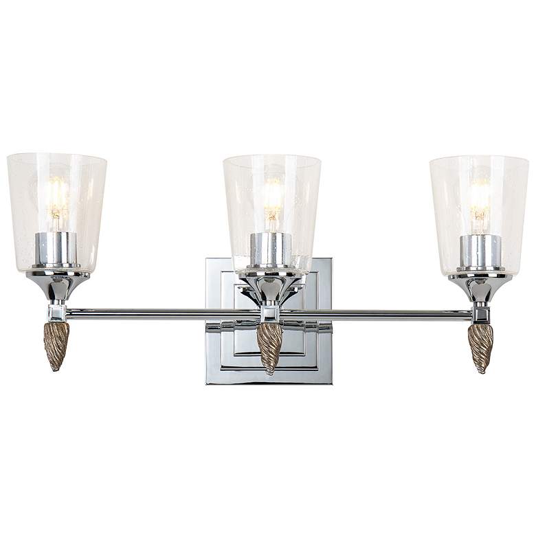 Image 1 Vetiver Light Vanity in Polished Chrome with Silver Accent