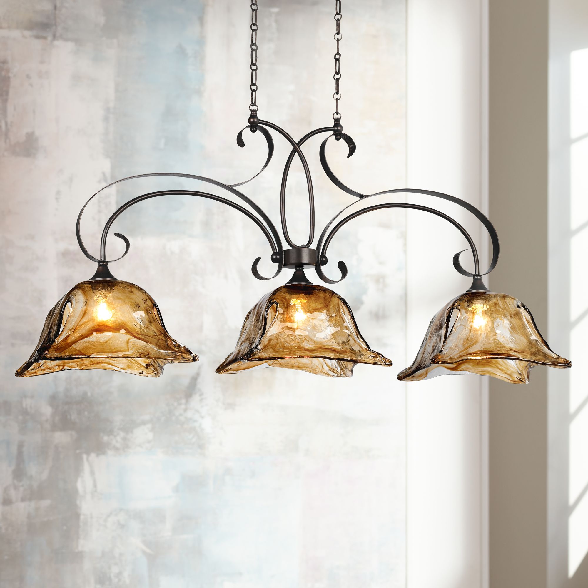 oil rubbed bronze island light fixture