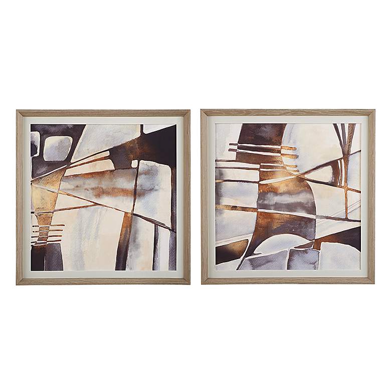 Image 2 Vetrina 35" Square 2-Piece Framed Print Wall Art Set