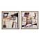 Vetrina 35" Square 2-Piece Framed Print Wall Art Set