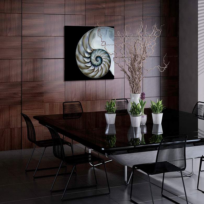 Image 5 Vetro de Arte 39" Square Floating Glass Graphic Wall Art more views