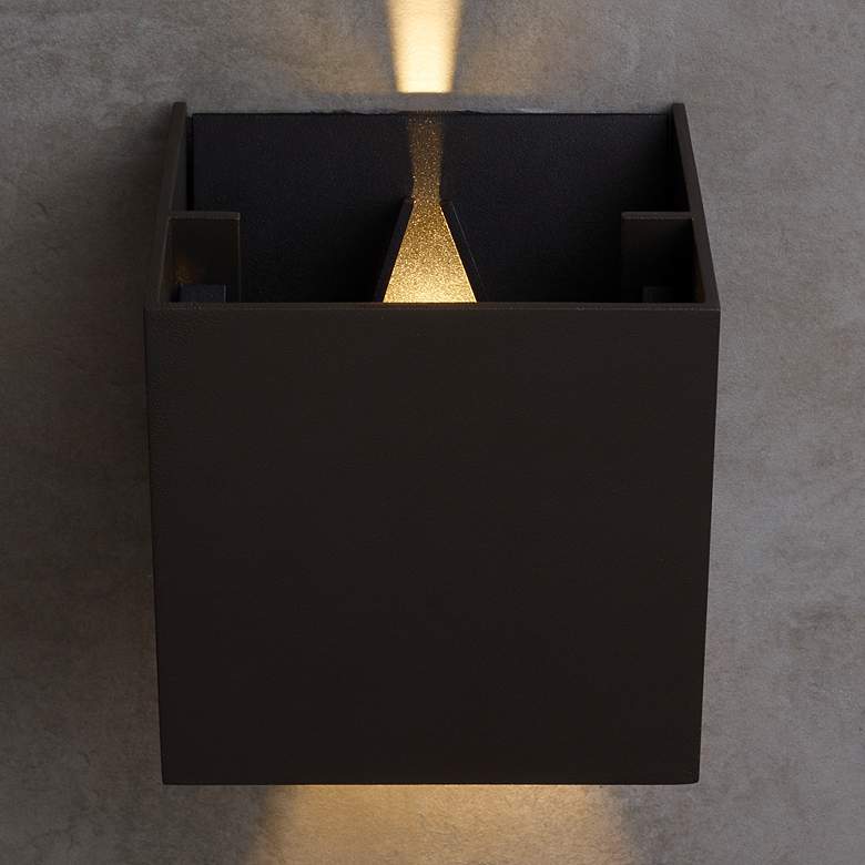 Image 6 Vex 4 1/2" High Bronze 2700K LED Outdoor Wall Light more views