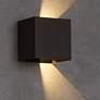 Vex 4 1/2" High Bronze 2700K LED Outdoor Wall Light