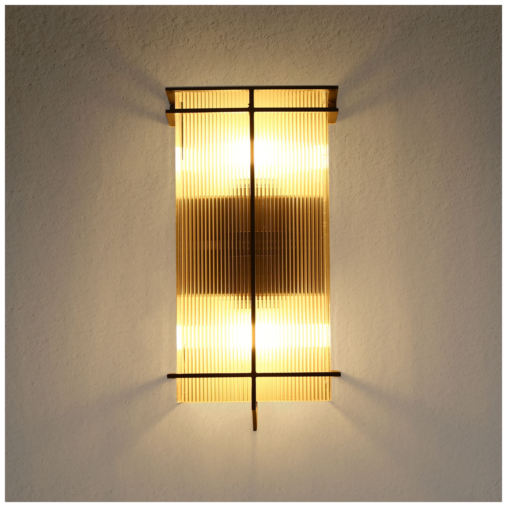 Image 2 Vexera 7.5" Wide Black Brushed 2-Light Rectangular Wall Sconce more views