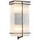 Vexera 7.5" Wide Black Brushed 2-Light Rectangular Wall Sconce