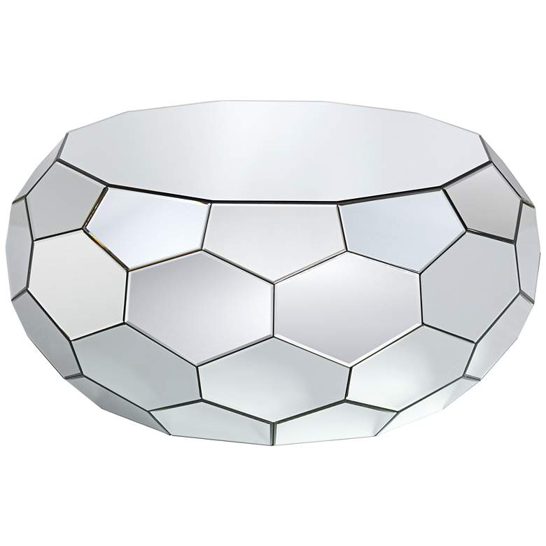 Image 1 Vezzena Geometric Mirrored Coffee Table