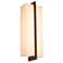 Via 18" High Walnut Dimmable 2700K LED Sconce