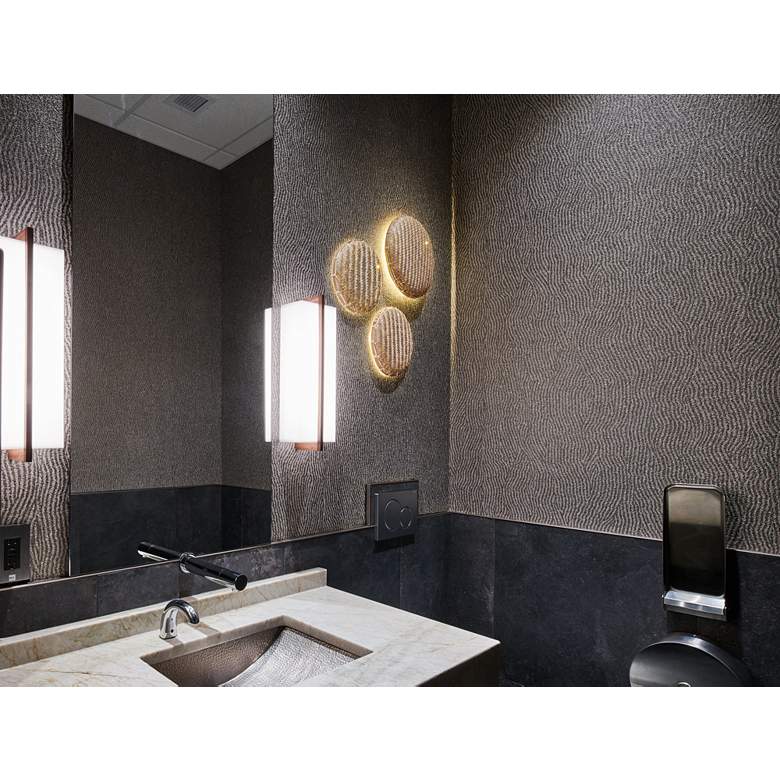 Image 4 Via 8" Walnut Dimmable 2700K LED Sconce more views