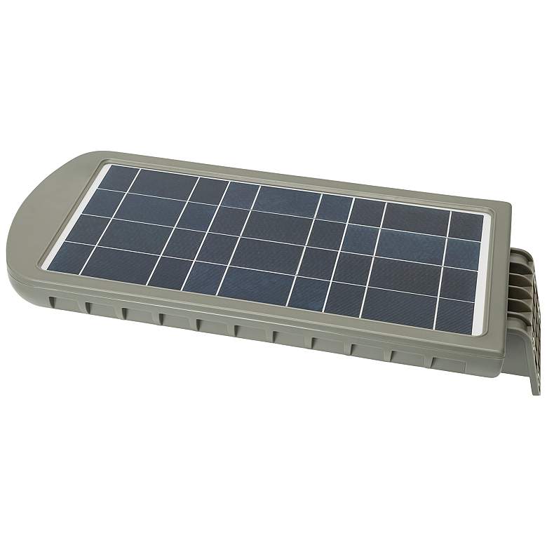 Image 4 Viba 10 1/4" Wide Dark Gray Solar Powered LED Outdoor Security Light more views