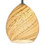 2_Vibe 5 1/2" Wide Matte Chrome Sea Shell Glass Mini Pendant more views