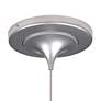 3_Vibe 5 1/2"W Matte Chrome LED Mini Pendant w/ Glacier Glass more views
