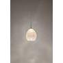 4_Vibe 5 1/2"W Matte Chrome LED Mini Pendant with Ice Glass more views
