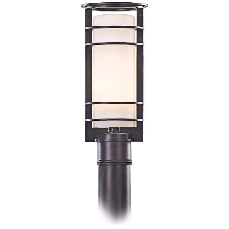 Image 1 Vibe Collection Bronze 15 1/4 inch High Outdoor Post Light