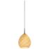 Vibe LED Pendant - Chrome Finish - Sea Shell Glass Shade