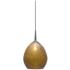 Vibe Pendant - Chrome Finish - Champagne Glass Shade