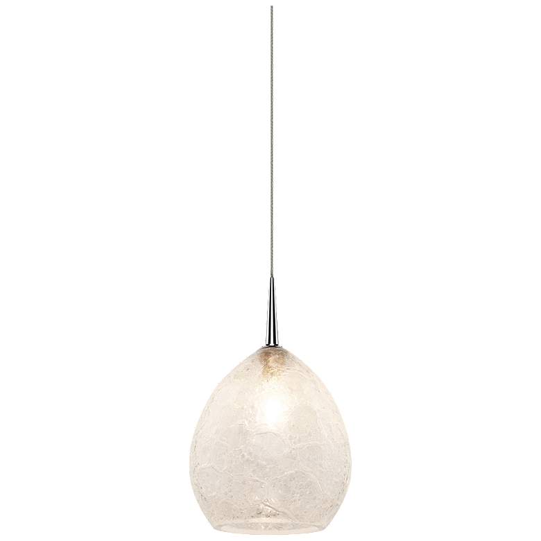 Image 1 Vibe Pendant - Chrome Finish - Ice Glass Shade