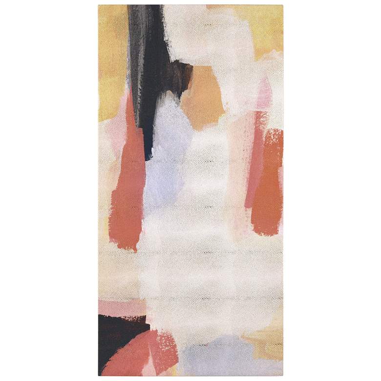 Image 1 Vibrant Harmony II" Abstract on Metallic Shagreen Wrapped Canvas Wall