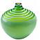 Vibrant Multi Textured Green Meadow Small Vase