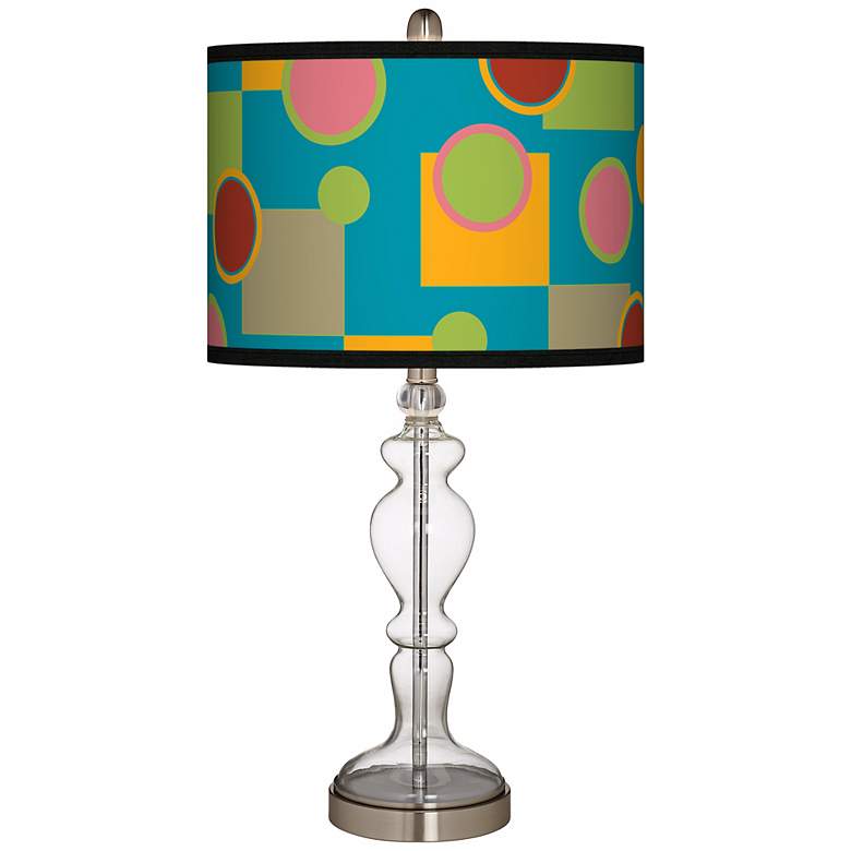 Image 1 Vibrant Retro Medley Apothecary Clear Glass Table Lamp