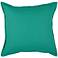 Vibrant Turquoise 20" Square Throw Pillow