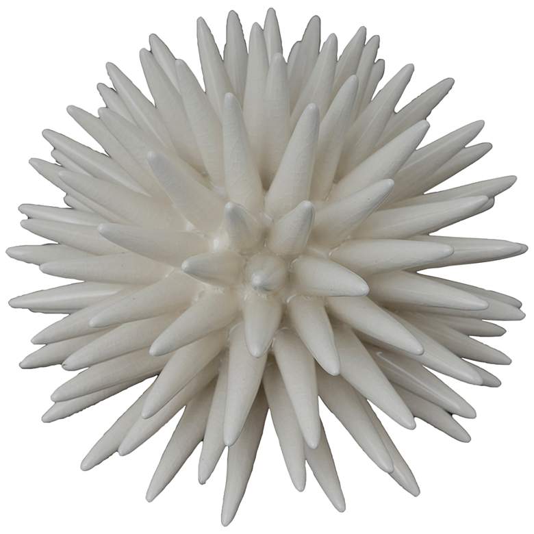 Vibrant White 6&quot; Wide Coral Sculpture