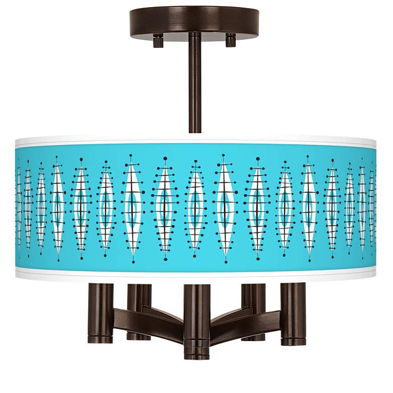Image 1 Vibraphonic Bounce Ava 5-Light Bronze Ceiling Light