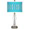 Vibraphonic Bounce Giclee Apothecary Clear Glass Table Lamp