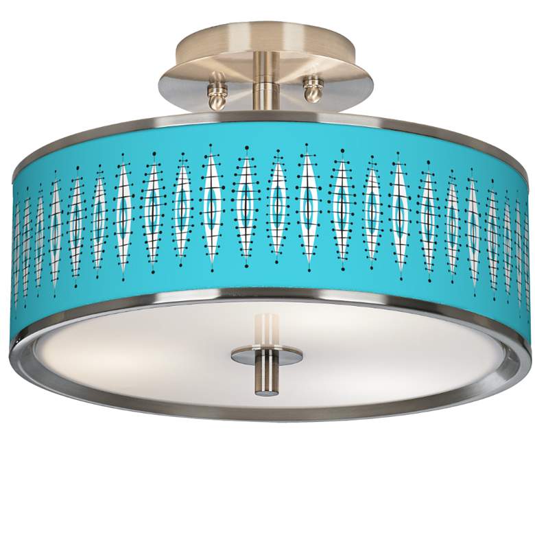 Image 1 Vibraphonic Bounce Giclee Glow 14" Wide Ceiling Light