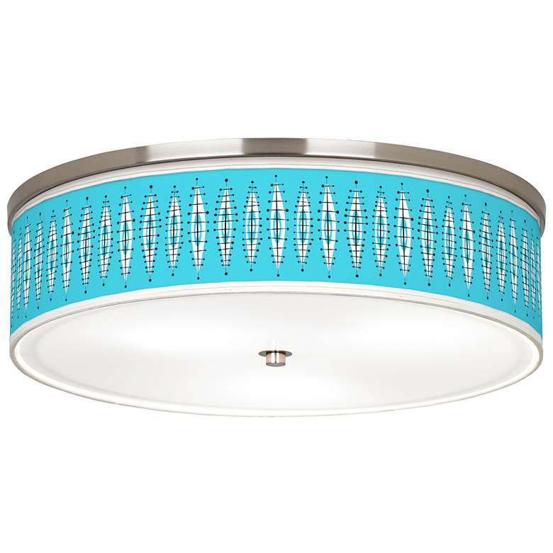 Image 1 Vibraphonic Bounce Giclee Nickel 20 1/4" Wide Ceiling Light