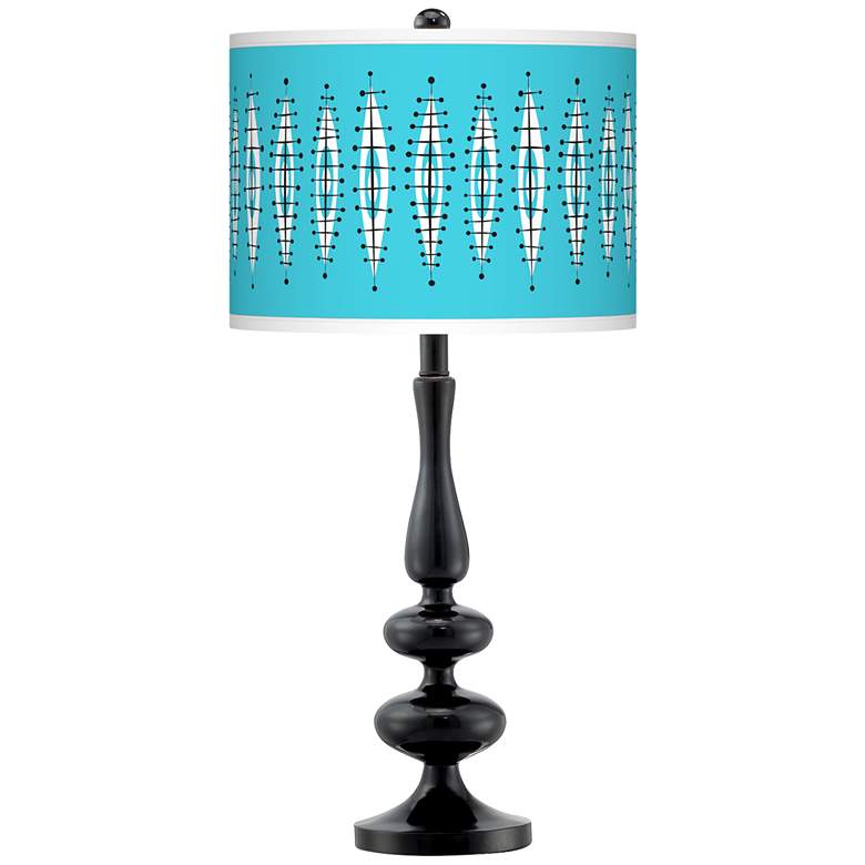 Image 1 Vibraphonic Bounce Giclee Paley Black Table Lamp