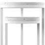 Vicanno White Metal Indoor/Outdoor Nesting Tables Set of 2