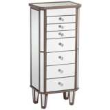 Vicenta 40 1/2&quot; High 7-Drawer Mirrored Jewelry Armoire