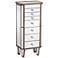 Vicenta 40 1/2" High 7-Drawer Mirrored Jewelry Armoire