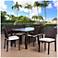 Vicento Brown Wicker 9-Piece Off-White Patio Dining Set