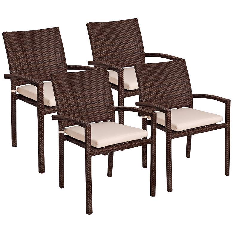 Image 1 Vicento Set of 4 Outdoor Armchairs