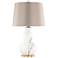 Vicenza White Faux Marble Table Lamp