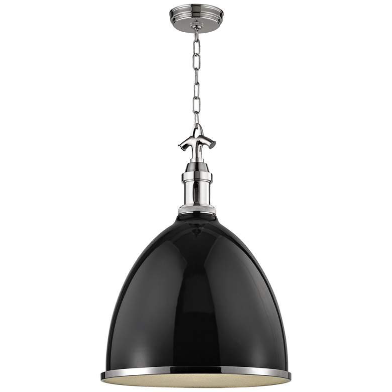 Image 1 Viceroy 1 Light Lg Pendant Blk Plsh Nckl