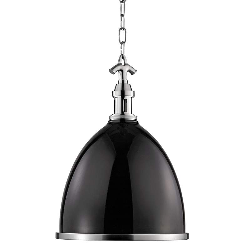 Image 1 Viceroy 12 3/4 inch Wide Black and Satin Nickel Pendant Light