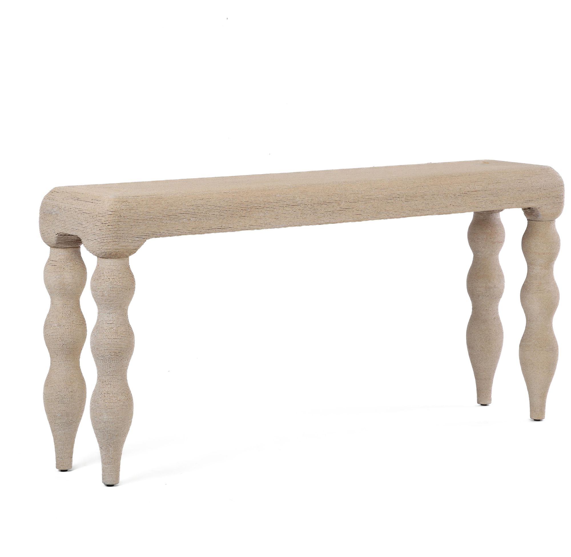 Image 4 Vicky Natural Rattan Console Table more views