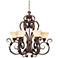 Vicosa Collection Terra Cotta Bronze Finish Chandelier