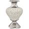 Victoire Silver and Crystal 15" High Ceramic Vase