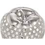 Victoire Silver and Crystal 8 1/2" High Ceramic Apple in scene