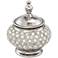 Victoire Silver and Crystal Decorative Bowl with Lid