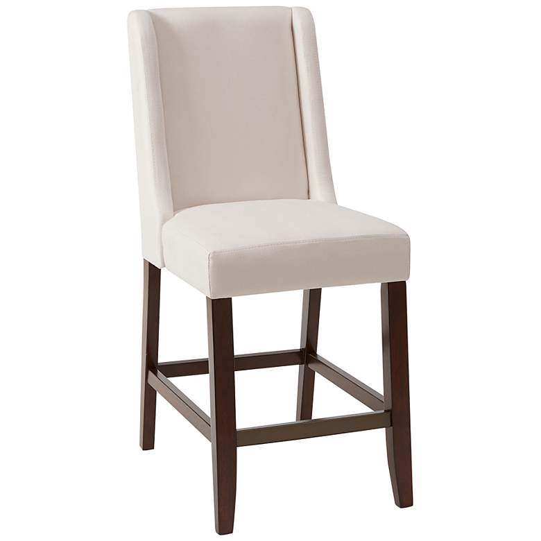 Image 2 Victor 25 3/4 inch Cream Fabric Counter Stool