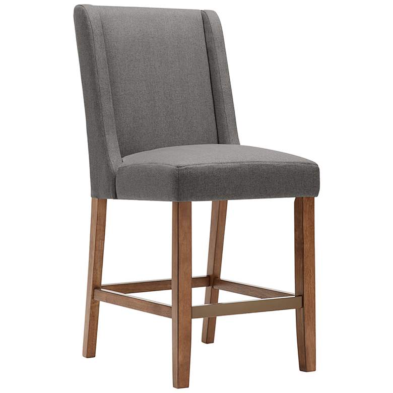 Image 1 Victor 25 3/4" Gray Fabric Counter Stool