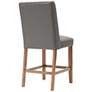 Victor 25 3/4" Gray Fabric Counter Stool